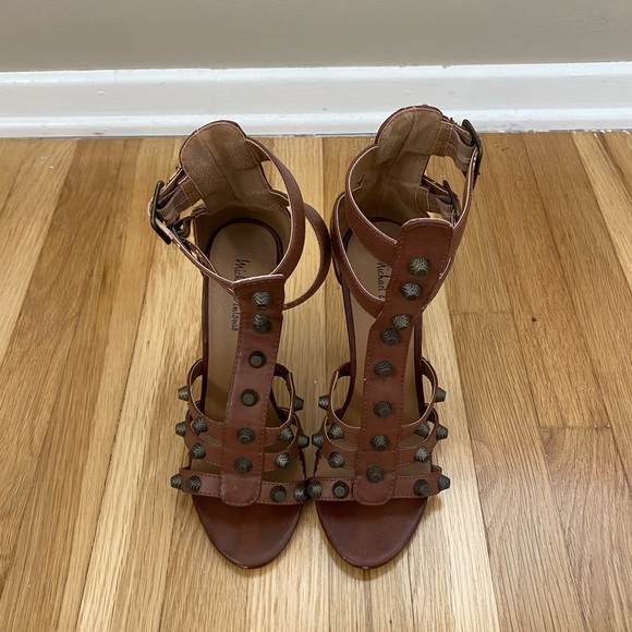 Michael Antonio Studded Double Strap Heels - Picture 4 of 9